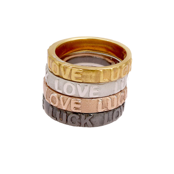 Anillo Love & Luck - Dorado